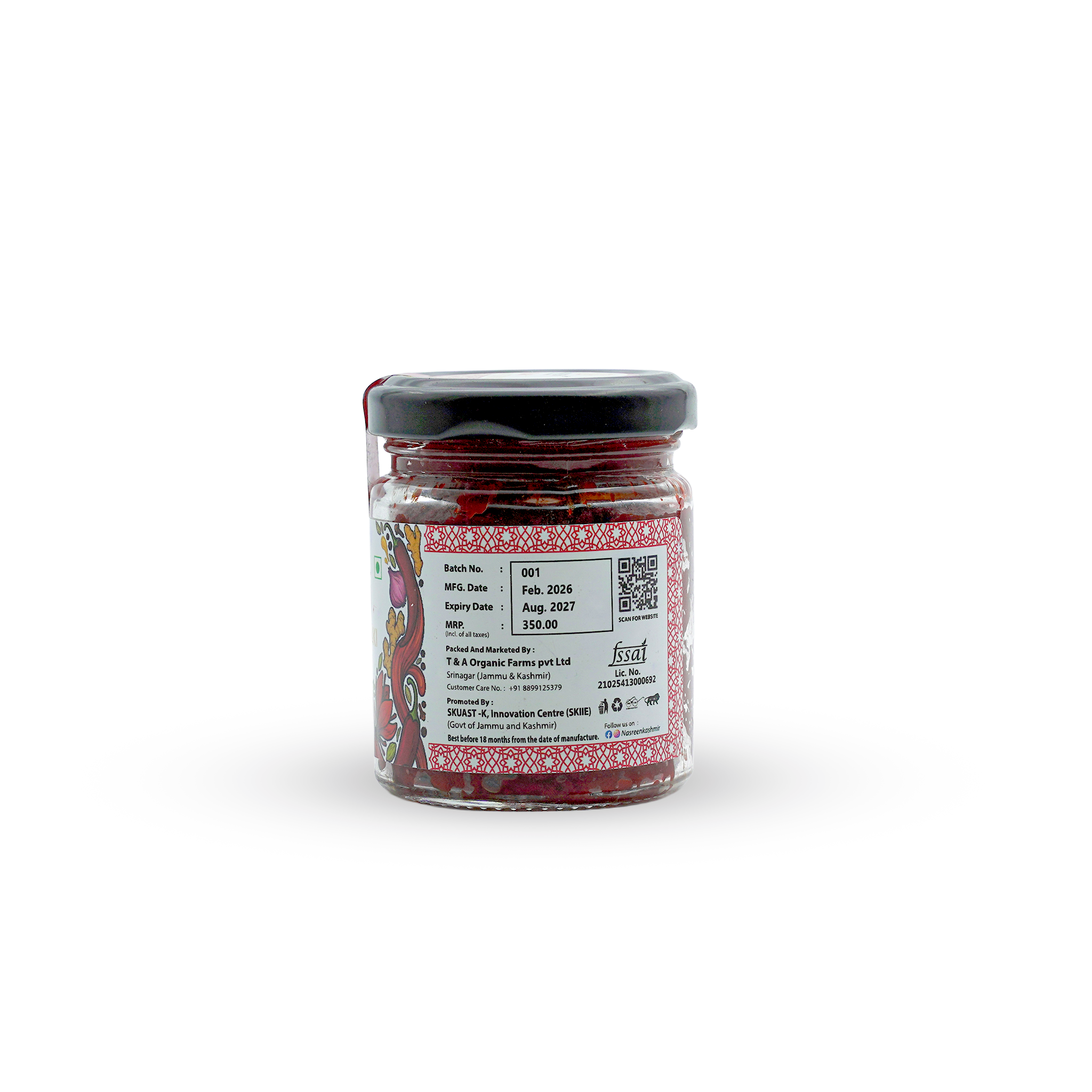 Kesar Masala Tikki 100 GM (Authentic Kashmiri Saffron Spice Blend)