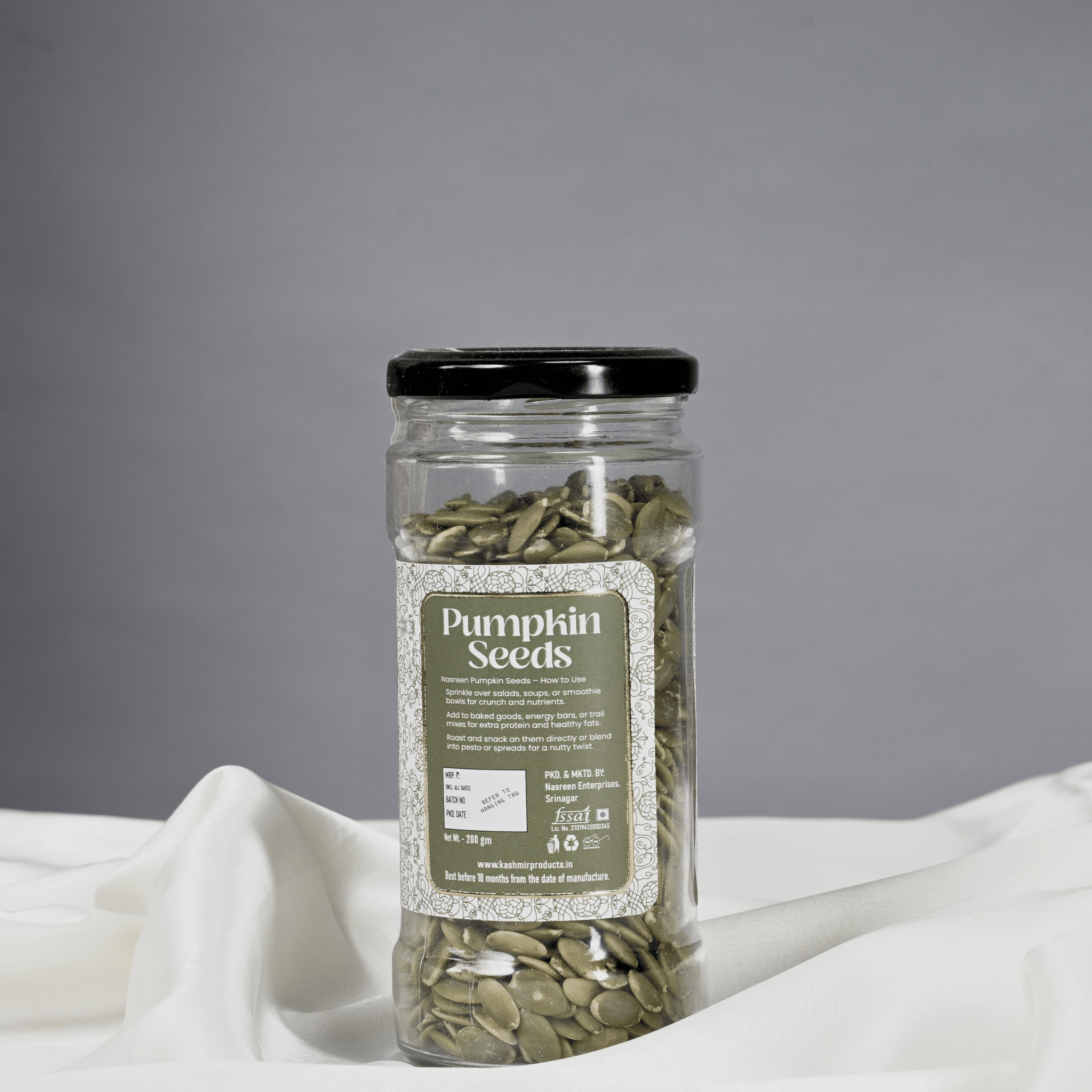 PUMPKIN SEEDS PET JARS 200GM